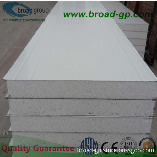 Superior Insulated Heat sandwich panel for cold room of 25mm steel PU sandwich panel